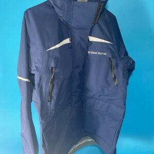 Women’s West Marine 3rd Reef Jacket medium NWOT blue